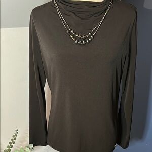 Elegant Black Long Sleeve Top